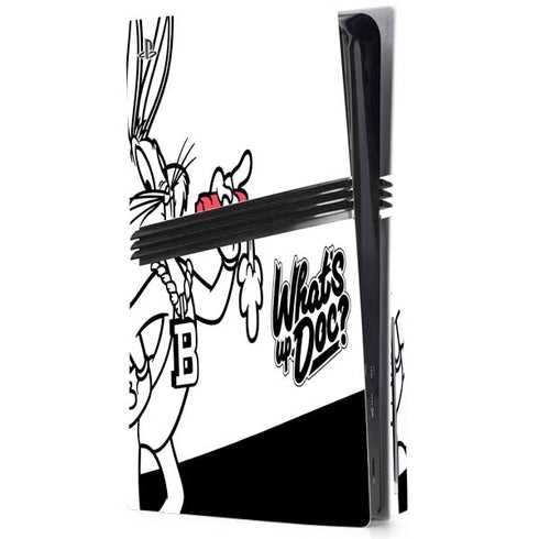 Looney Tunes Retro Bugs Bunny PS5 Pro Disk Console Skin