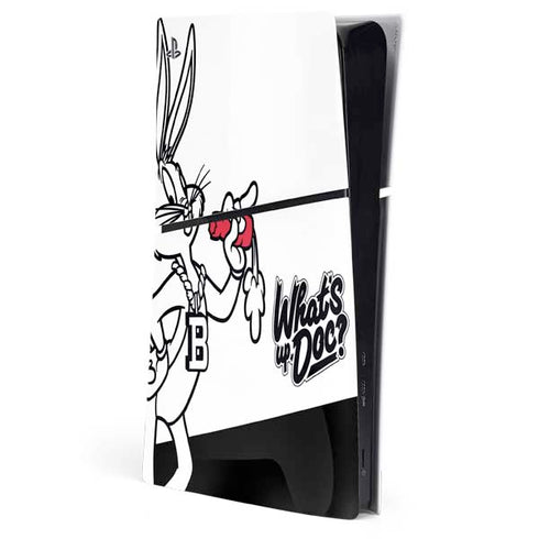 Looney Tunes Retro Bugs Bunny PS5 Slim Digital Edition Console Skin