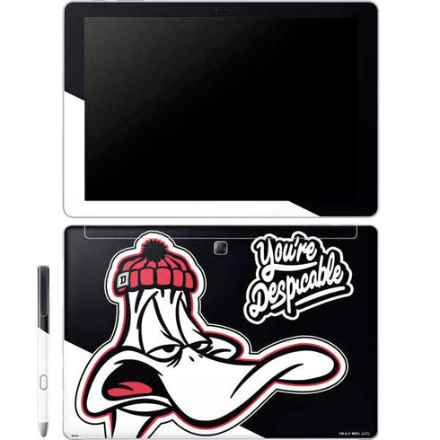 Looney Tunes Retro Daffy Duck Galaxy Book 12in Skin