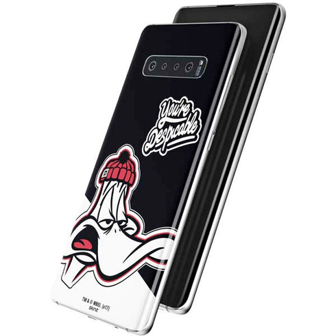 Looney Tunes Retro Daffy Duck Galaxy S10 Skin
