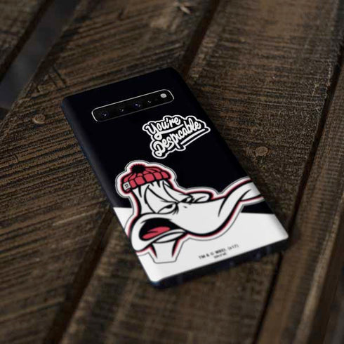 Looney Tunes Retro Daffy Duck Galaxy S10 Skin