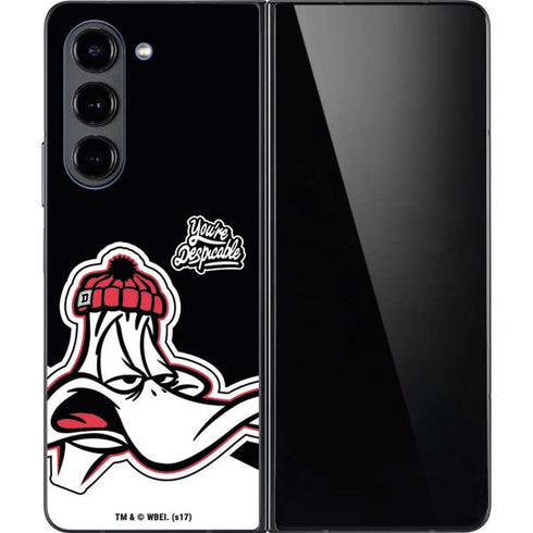 Looney Tunes Retro Daffy Duck Galaxy Z Fold5 5G Skin