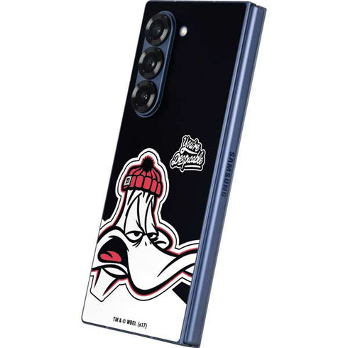 Looney Tunes Retro Daffy Duck Galaxy Z Fold6 Skin