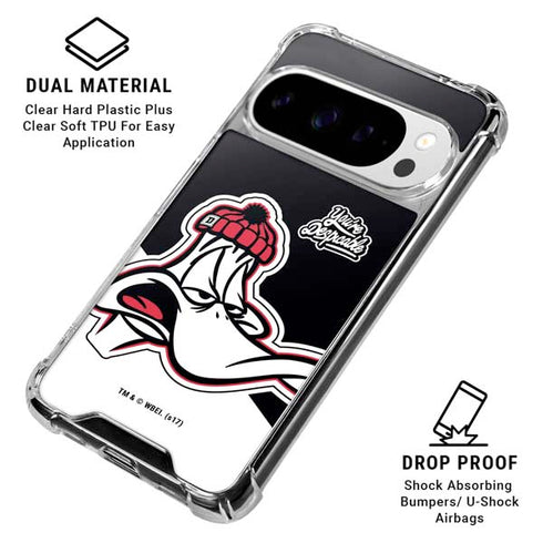 Looney Tunes Retro Daffy Duck Google Pixel 10 Pro XL Clear Case