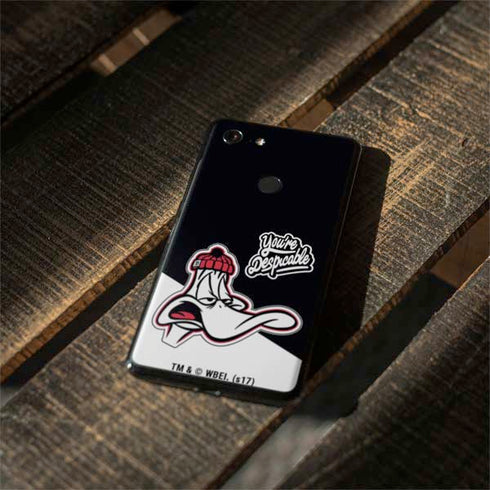 Looney Tunes Retro Daffy Duck Google Pixel 3 Skin