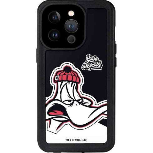 Looney Tunes Retro Daffy Duck iPhone 15 Pro Waterproof Case