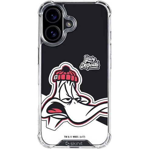 Looney Tunes Retro Daffy Duck iPhone 16 Plus Clear Case