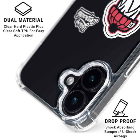 Looney Tunes Retro Daffy Duck iPhone 16 Plus Clear Case