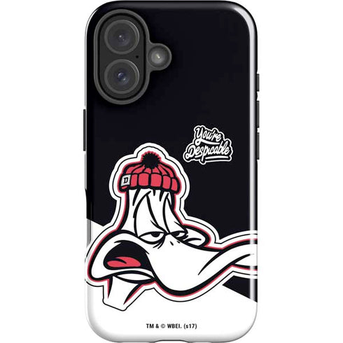 Looney Tunes Retro Daffy Duck iPhone 16 Plus Impact Case