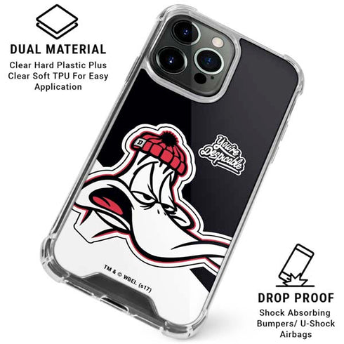 Looney Tunes Retro Daffy Duck iPhone 16 Pro Max Clear Case