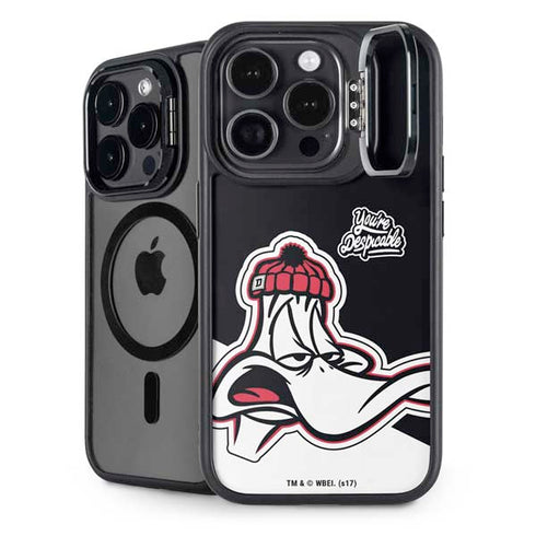 Looney Tunes Retro Daffy Duck iPhone 16 Pro Max Kickstand Case