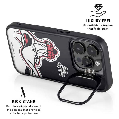 Looney Tunes Retro Daffy Duck iPhone 16 Pro Max Kickstand Case