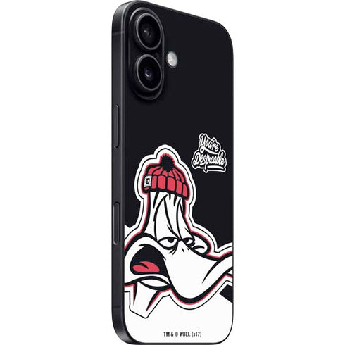 Looney Tunes Retro Daffy Duck iPhone 16 Skin