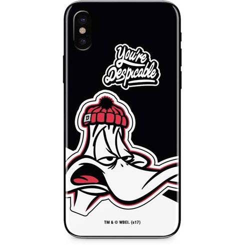 Looney Tunes Retro Daffy Duck iPhone XS Max Skin