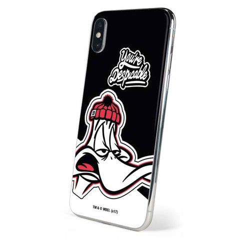 Looney Tunes Retro Daffy Duck iPhone XS Max Skin