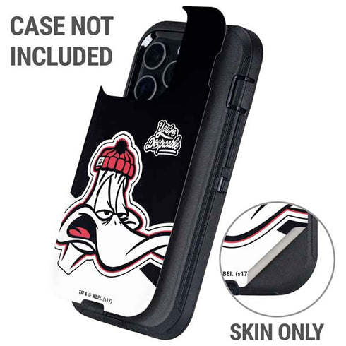 Looney Tunes Retro Daffy Duck Otterbox Defender iPhone Skin
