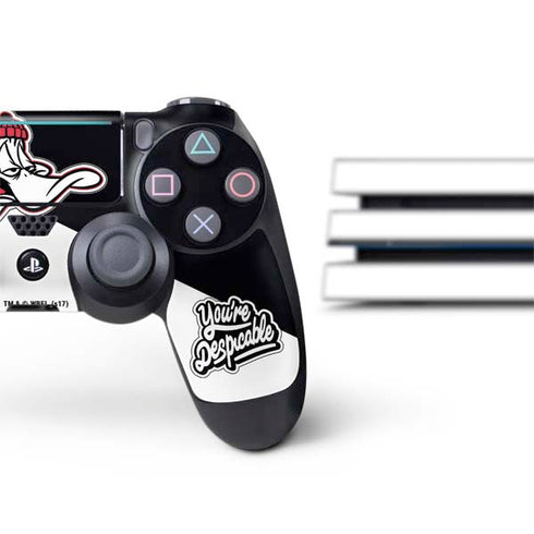 Looney Tunes Retro Daffy Duck PS4 Pro Bundle Skin