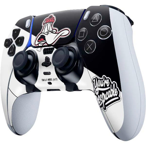 Looney Tunes Retro Daffy Duck PS5 DualSense Edge Pro Controller Skin