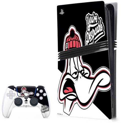 Looney Tunes Retro Daffy Duck PS5 Pro Bundle Skin