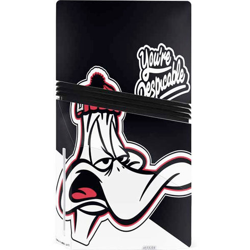 Looney Tunes Retro Daffy Duck PS5 Pro Disk Console Skin