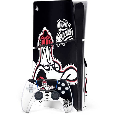 Looney Tunes Retro Daffy Duck PlayStation PS5 Skins