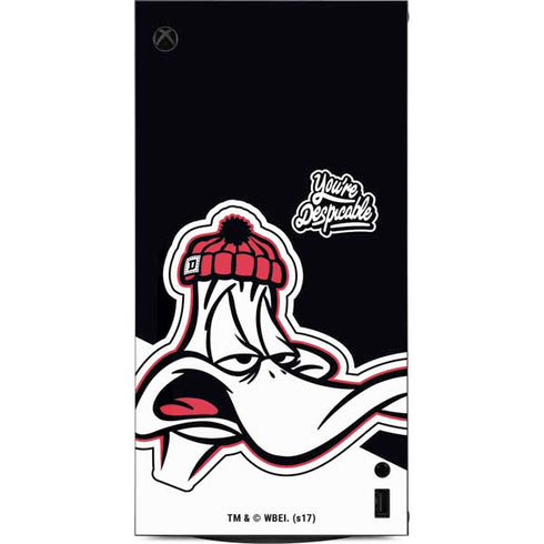 Looney Tunes Retro Daffy Duck XBox Series X Digital Edition Console Skin