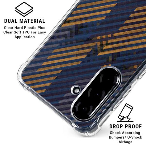 Retro Fall Pattern Galaxy A36 5G Clear Case