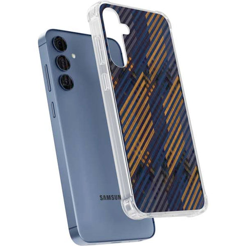 Retro Fall Pattern Galaxy A55 5G Clear Case