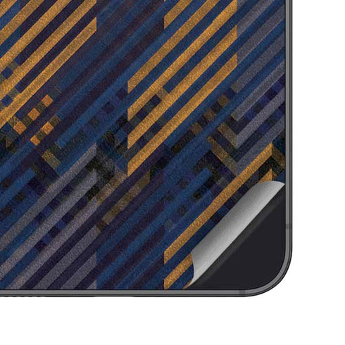 Retro Fall Pattern Galaxy S25 Plus Skin