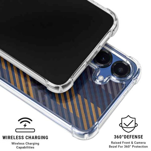 Retro Fall Pattern Galaxy S25 Plus Clear Case