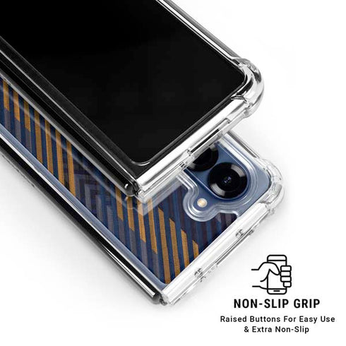 Retro Fall Pattern Galaxy Z Fold6 Clear Case