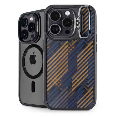 Retro Fall Pattern iPhone 14 Pro Kickstand Case