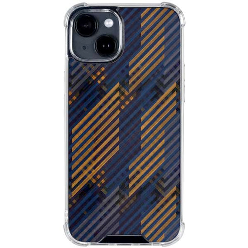 Retro Fall Pattern iPhone 15 Clear Case