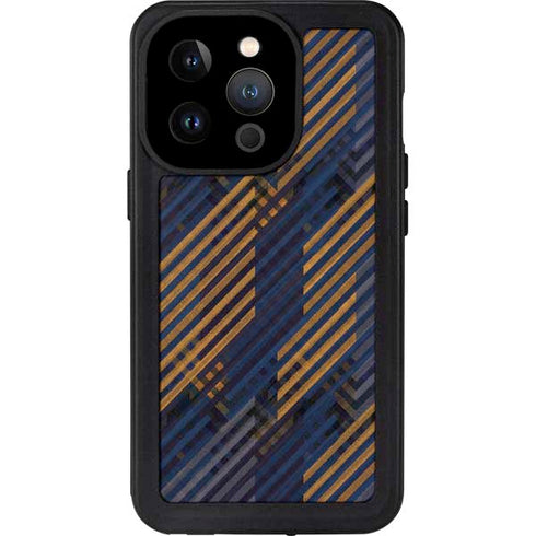 Retro Fall Pattern iPhone 15 Pro Waterproof Case
