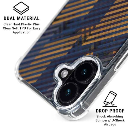 Retro Fall Pattern iPhone 16 Clear Case