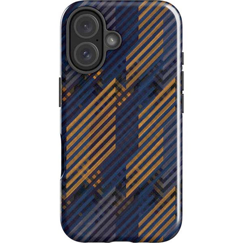 Retro Fall Pattern iPhone 16 Impact Case