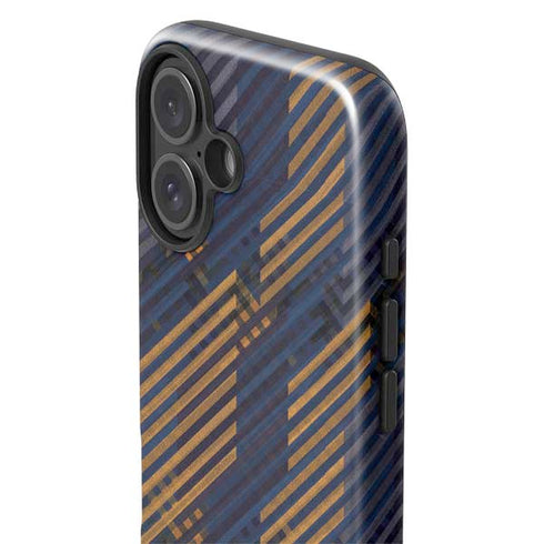 Retro Fall Pattern iPhone 16 Impact Case