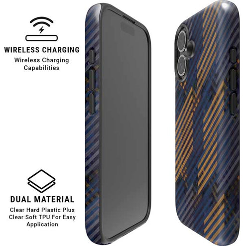 Retro Fall Pattern iPhone 16 Magsafe Impact Case