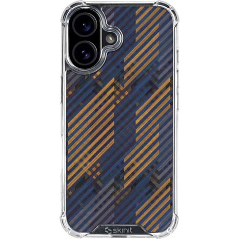 Retro Fall Pattern iPhone 16 Plus Clear Case