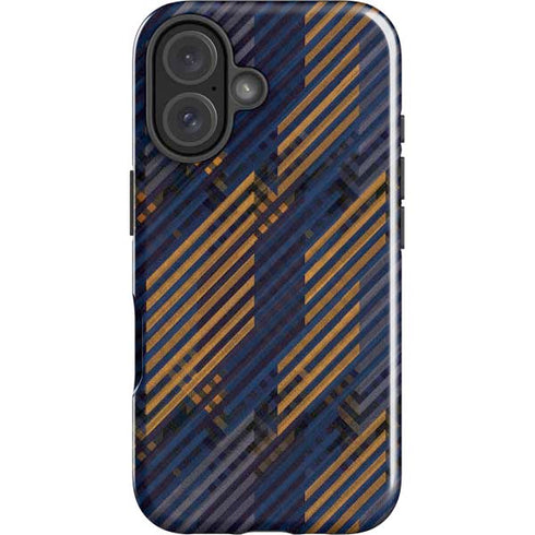 Retro Fall Pattern iPhone 16 Plus Impact Case