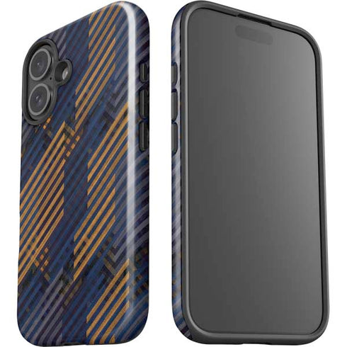 Retro Fall Pattern iPhone 16 Plus Impact Case