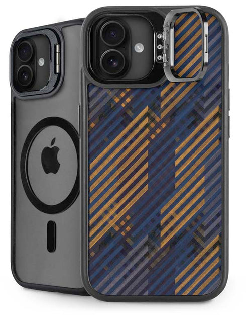 Retro Fall Pattern iPhone 16 Plus Kickstand Case