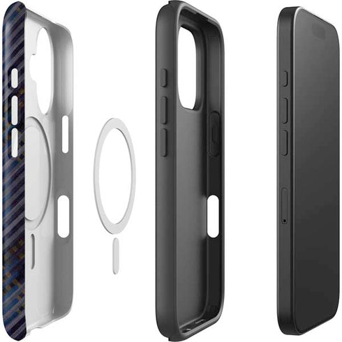 Retro Fall Pattern iPhone 16 Plus Magsafe Impact Case