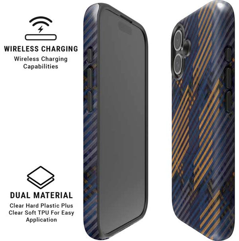 Retro Fall Pattern iPhone 16 Plus Magsafe Impact Case