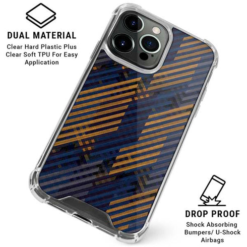Retro Fall Pattern iPhone 16 Pro Max Clear Case