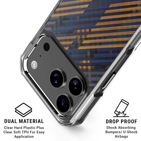 Retro Fall Pattern iPhone 18 Pro Clear Case