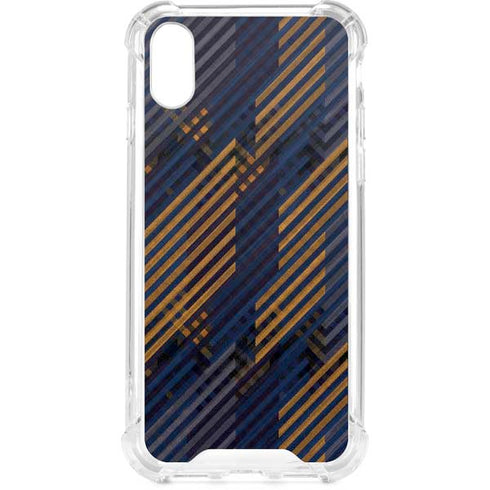 Retro Fall Pattern iPhone XS Clear Case