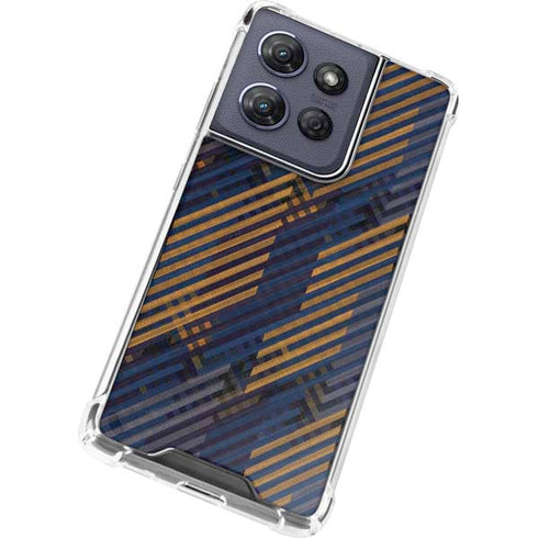 Retro Fall Pattern Moto G 5G (2025) Clear Case