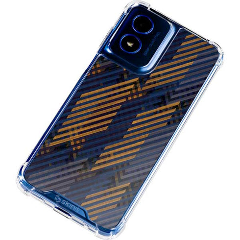 Retro Fall Pattern Moto G Play 4G (2024) Clear Case