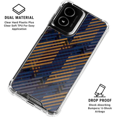 Retro Fall Pattern Moto G Power 5G (2024) Clear Case